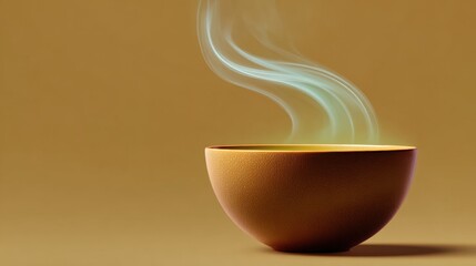 Close-up of steaming soup in a cozy kitchen food photography delight
