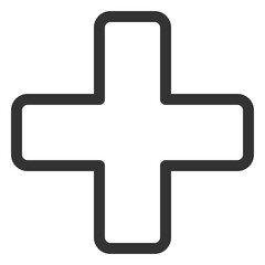 Obraz premium Medical cross icon