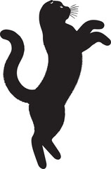 Scottish Fold Cat Vector in black and white