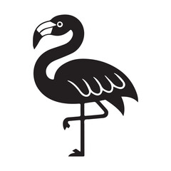 vector illustration of a flamingo