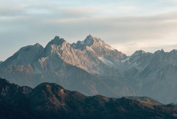 Fototapeta premium sunrise over the mountains