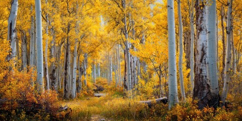 Fototapeta premium autumn leaves in the wind
