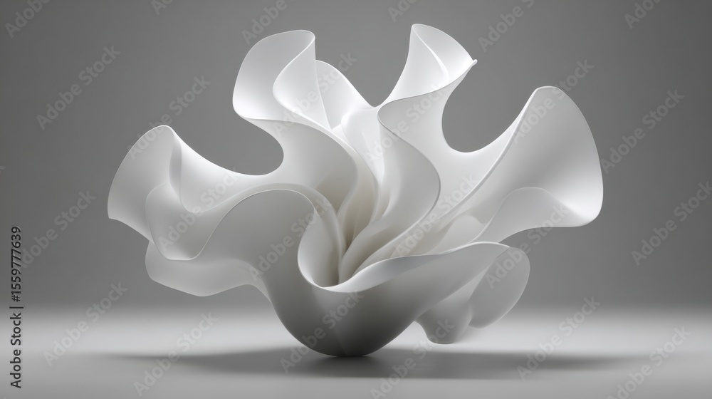 Aufkleber a striking ceramic sculpture captures attention with its flowing curves and smooth texture. position