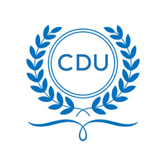 Royal Shield Logo with Wings and Crown – CDU Elite Security or Premium Brand Identity Design
