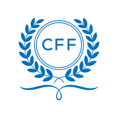 Obraz premium Royal Shield Logo with Wings and Crown – CFF Elite Security or Premium Brand Identity Design 