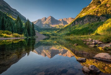 Fototapeta premium lake in the mountains
