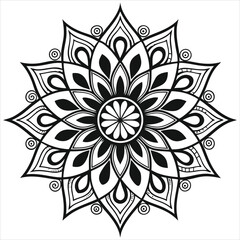 Vector doodle mandala . Ornamental luxury mandala Mandala Line Illustration . various mandala . Mandala Pattern Designs . Henna mandala. Mehndi style. Decorative pattern in oriental style.