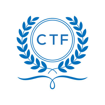 Royal Shield Logo with Wings and Crown &ndash; CTF Elite Security or Premium Brand Identity Design. CTF Letter Logo.
