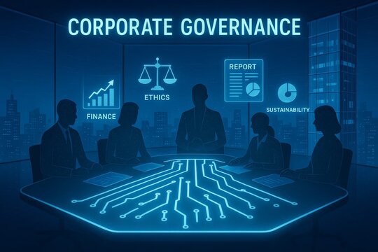 Corporate Governance Concept for Ethical Leadership and Strategic Oversight