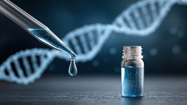 Vaccine delivery medical research lab digital illustration scientific environment close-up view immunity protection concept