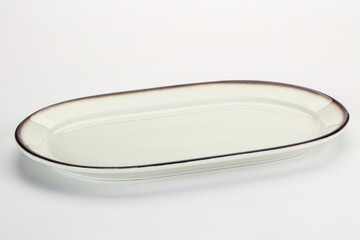 Empty clean color plate dishware