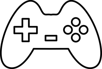 Obraz premium Outline of game controller