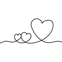 Heart Line Art