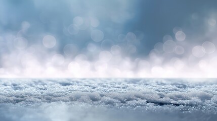 Soft Bokeh Background with Snow Texture