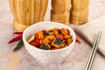Japanese snack - Chili mame arare cracker