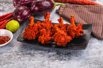 Indian cuisine - spicy Chicken lollipop