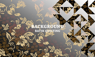 background design with a little quiting and batik motif