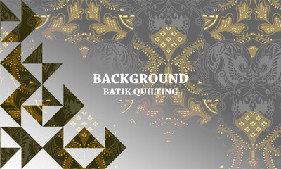 background design with a little quiting and batik motif