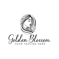 natural beauty logo design for cosmetic brand. spa logo. salon logo.