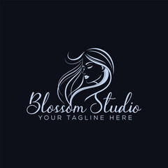 natural beauty logo design for cosmetic brand. spa logo. salon logo.