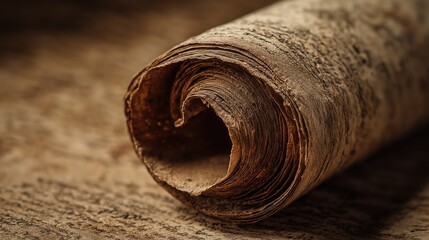 Vintage Rolled Paper Texture for Backgrounds