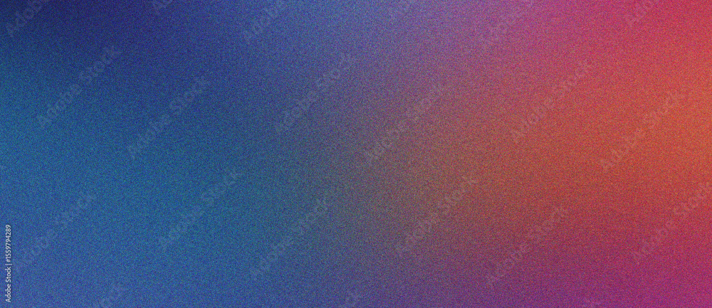 Aufkleber blue, salmon and coral subtle gradient noise texture design background with smooth faded grain effec