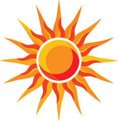 abstract sun vector illustration