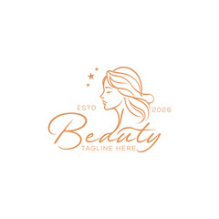 natural beauty logo design for cosmetic brand. spa logo. salon logo.