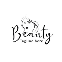 natural beauty logo design for cosmetic brand. spa logo. salon logo.
