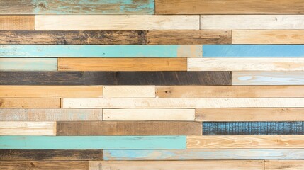 Colorful Wooden Wall Texture