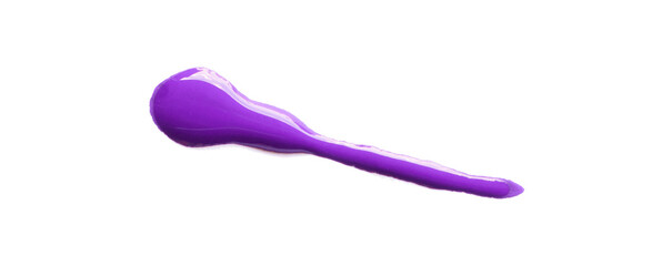 Bright purple watercolor or ink stains with watercolor marks. Brush strokes and watercolor splashes set on a transparent background.