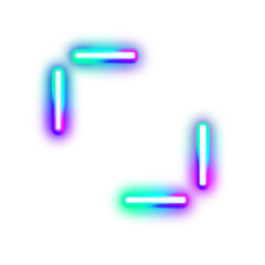 Obraz premium Neon Frame Border