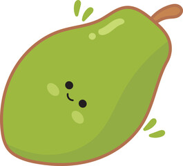 Papaya illustration.