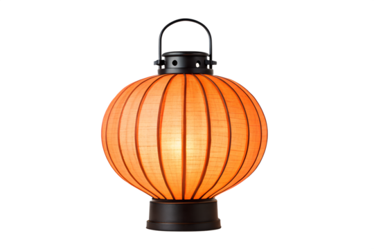 Elegant Orange Globe Lantern Tabletop Decor & Ambient Lighting