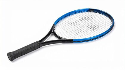 Badminton racket isolated on white background

