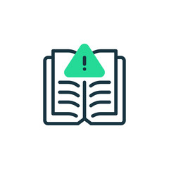 Safety Protocol Two Tone Color Icon. linear style sign for mobile concept and web design. Outline vector icon.