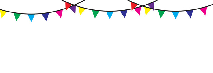 Carnival colored garlands and bunting.. Confetti festive colorful carnival   png  design