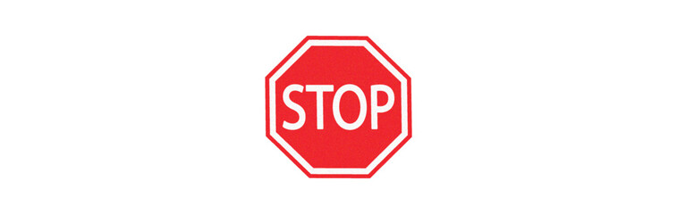 Stop traffic sign, red vector illustration 