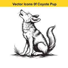 American Badger Black and White Cartoon – Bold Line Art Vector for Tracing or Coloring