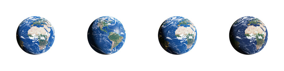 Fototapeta premium Earth in Phases: A captivating series showcasing the Earth in different phases, highlighting the planet's dynamic beauty and celestial dance, inviting viewers to contemplate our shared home.