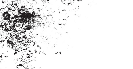 Expressive vector art with textured black splatter and scattered spots on a crisp white canvas, creating a dynamic abstract background with rustic charm and subtle organic nuances