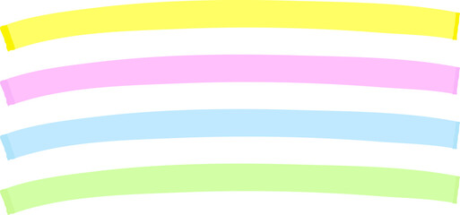 蛍光マーカーのシンプルラインセット