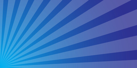 Radiating Blue Gradient Rays with Minimal Sunrise Light and Soft Optical Design.