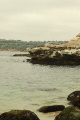 rocks and sea