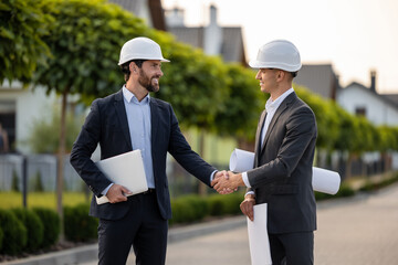 Engineers coordinating project with digital tools