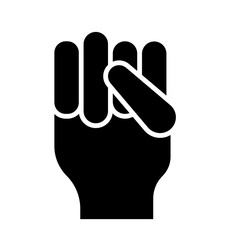 Raised Fist icon Design