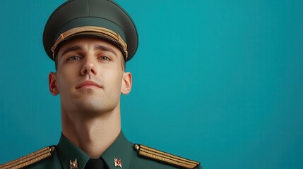 Military honor guard in dress uniform, showcasing pride and tradition