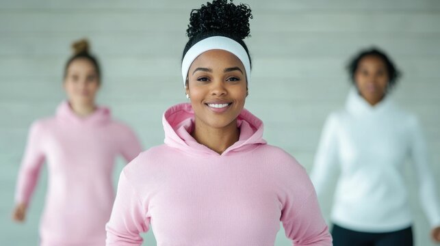 Diverse group of women exercising and training together representing healthy active lifestyles and the unity and empowerment of International Women s Day - Powered by Adobe