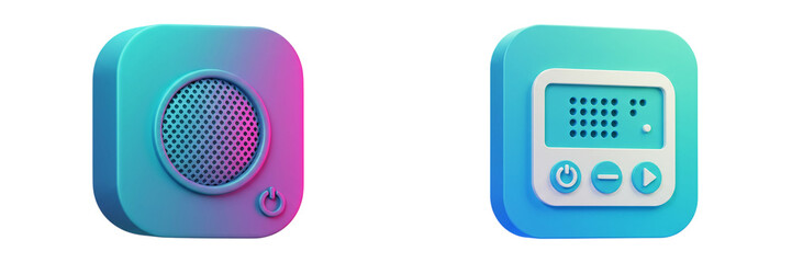 App Icons: Music Player Interface Design