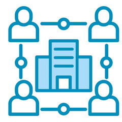 Team Collaboration  Icon Element For Design

